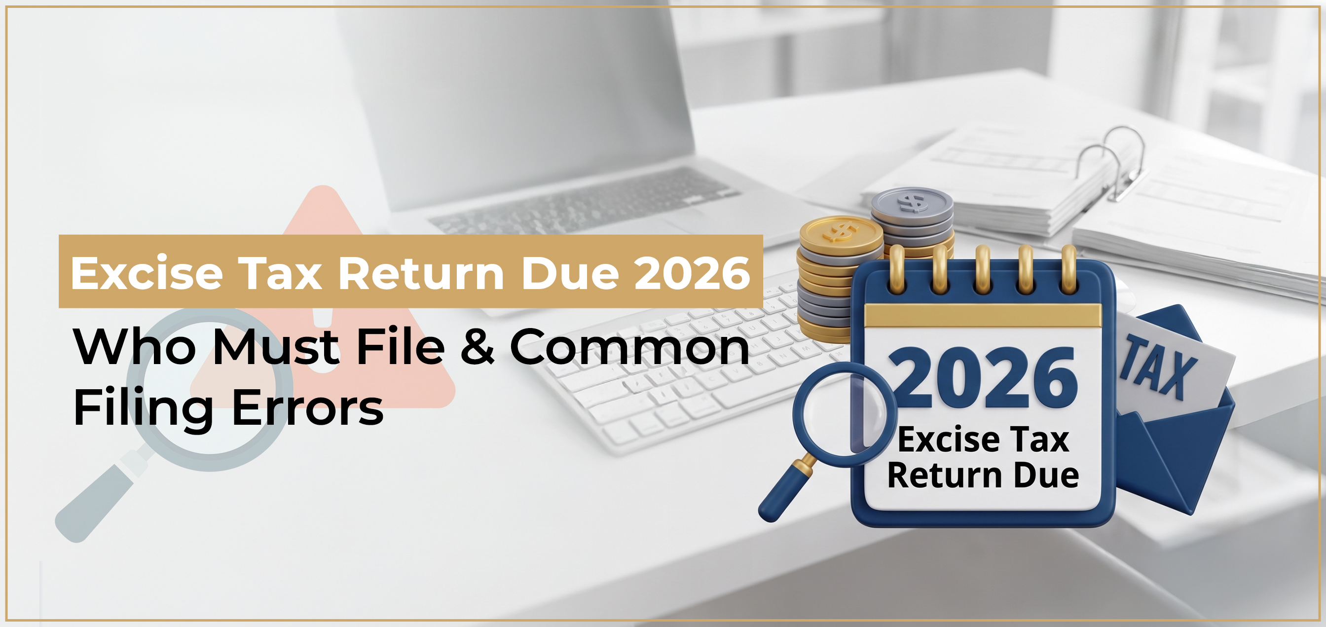 Excise Tax Return Due 2026: Who Must File & Common Filing Errors